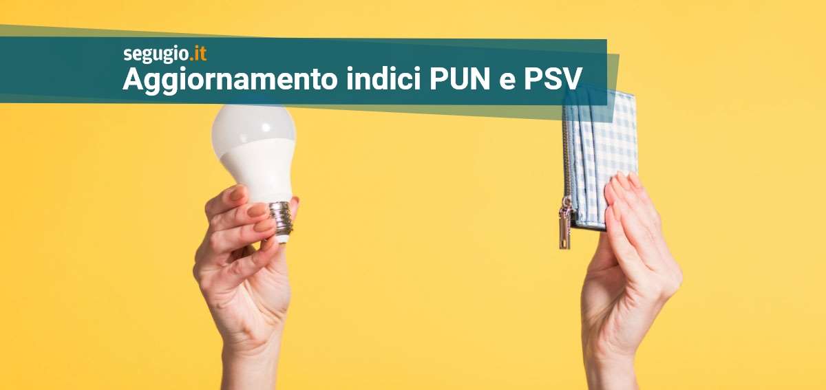 aggiornamento indici pun e psv